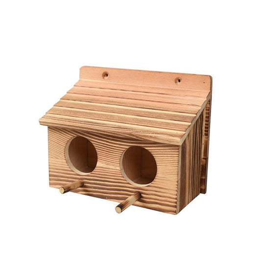 Solid Wood Household Insulation Bird Cage - Mubimart