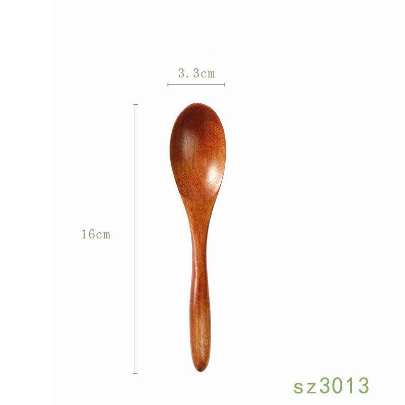 Solid Wood Spoon Japanese Honey Spoon - Mubimart