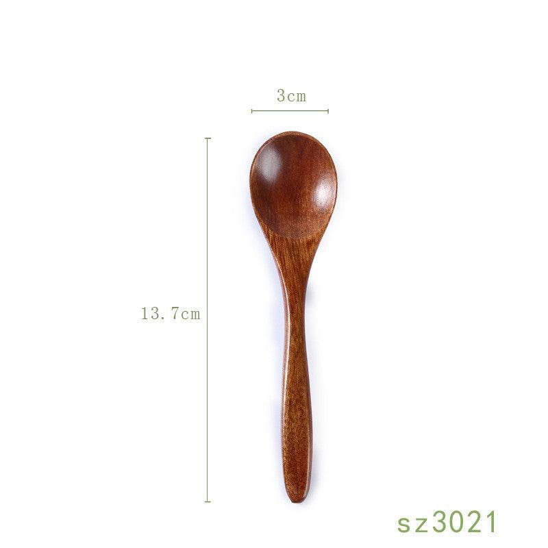 Solid Wood Spoon Japanese Honey Spoon - Mubimart