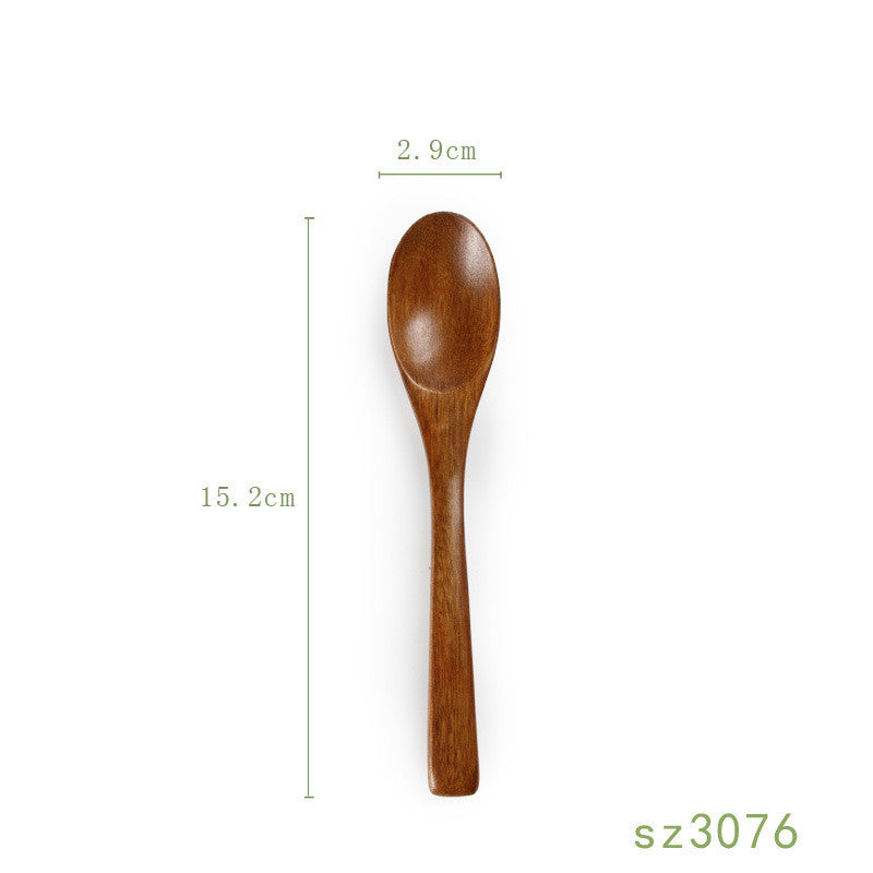 Solid Wood Spoon Japanese Honey Spoon Mubimart