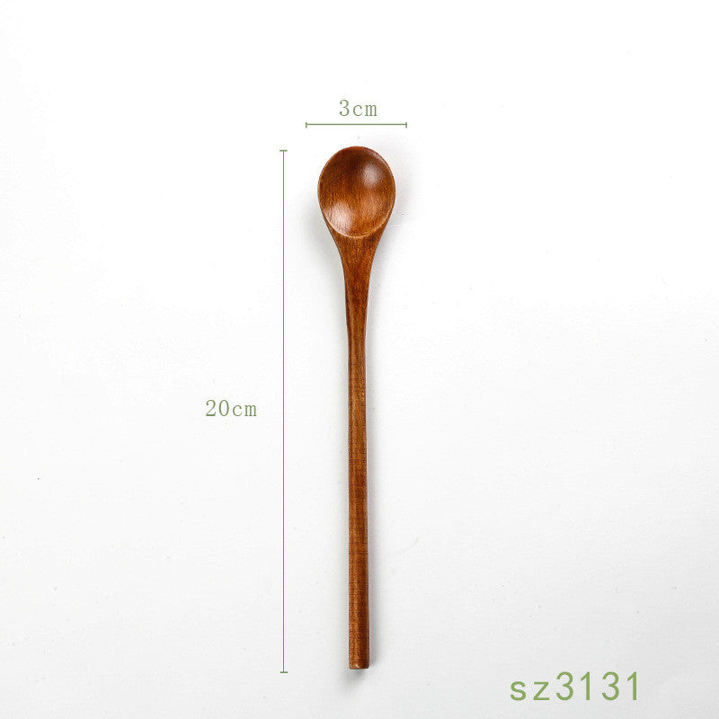 Solid Wood Spoon Japanese Honey Spoon Mubimart