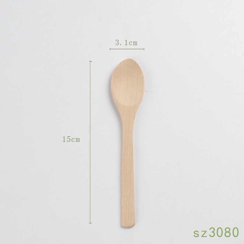 Solid Wood Spoon Japanese Honey Spoon Mubimart