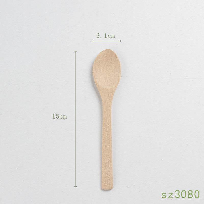 Solid Wood Spoon Japanese Honey Spoon - Mubimart