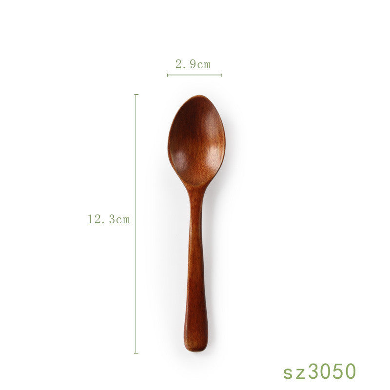 Solid Wood Spoon Japanese Honey Spoon Mubimart