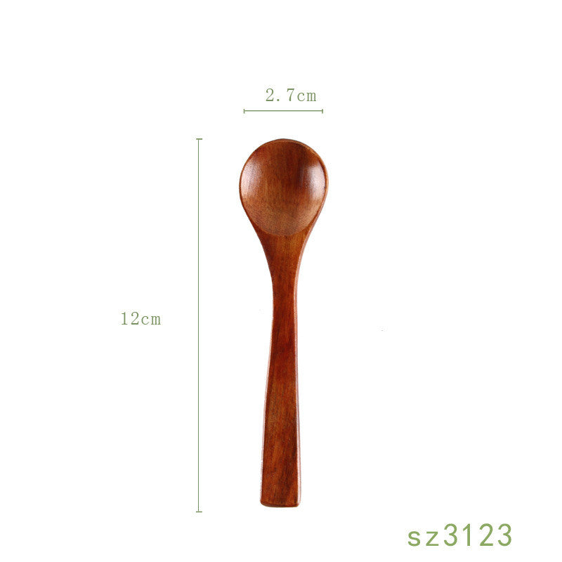 Solid Wood Spoon Japanese Honey Spoon Mubimart