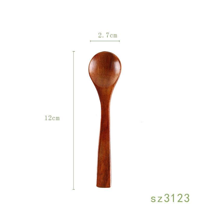 Solid Wood Spoon Japanese Honey Spoon - Mubimart