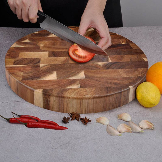 Solid wood splicing cutting board - Mubimart