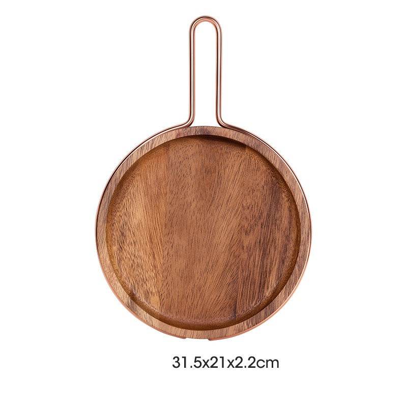 Solid wood steak cutting fruit bread tray cutting board - Mubimart