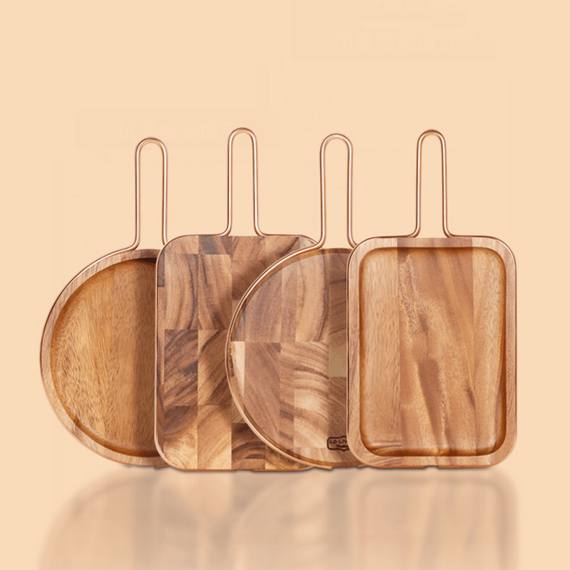Solid wood steak cutting fruit bread tray cutting board - Mubimart