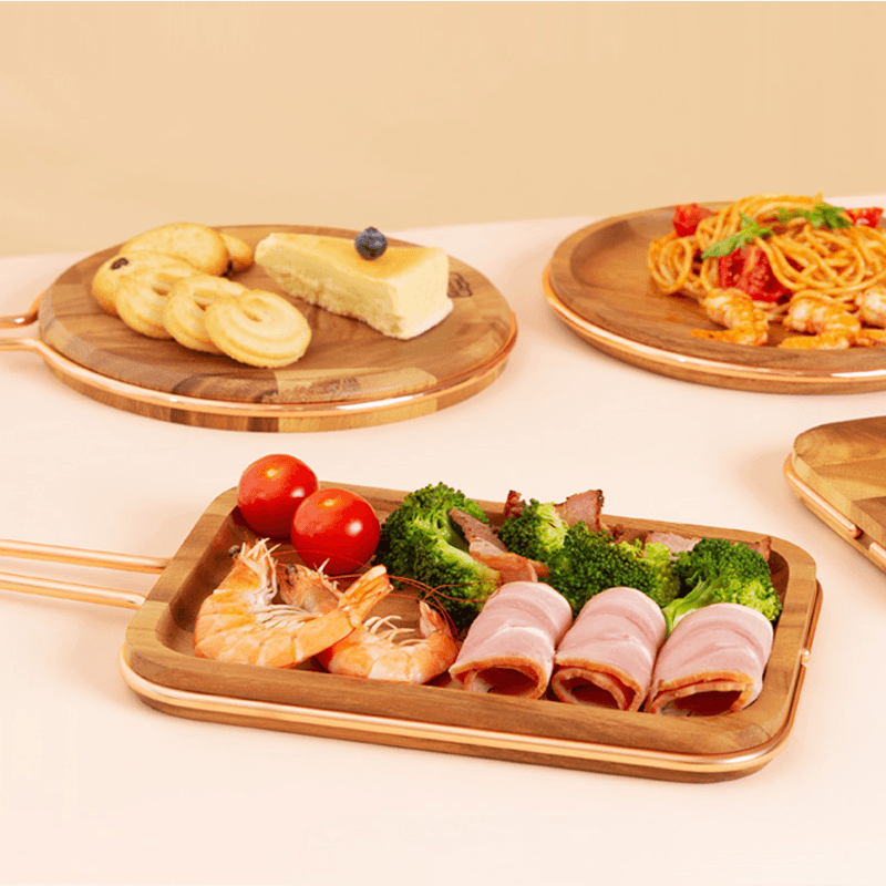 Solid wood steak cutting fruit bread tray cutting board - Mubimart
