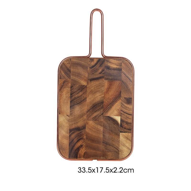 Solid wood steak cutting fruit bread tray cutting board - Mubimart