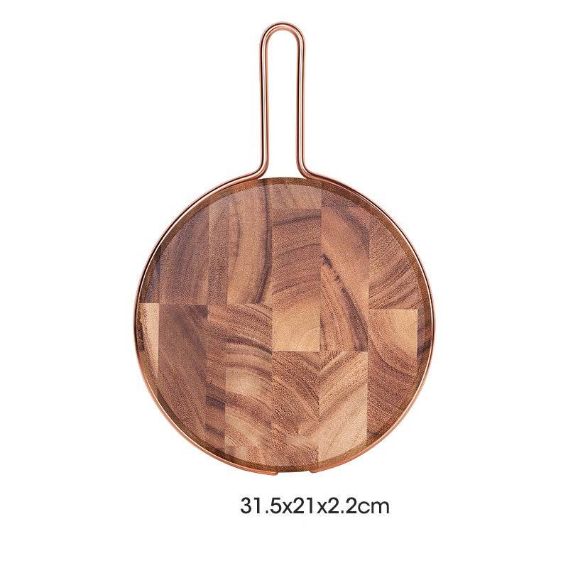 Solid wood steak cutting fruit bread tray cutting board - Mubimart