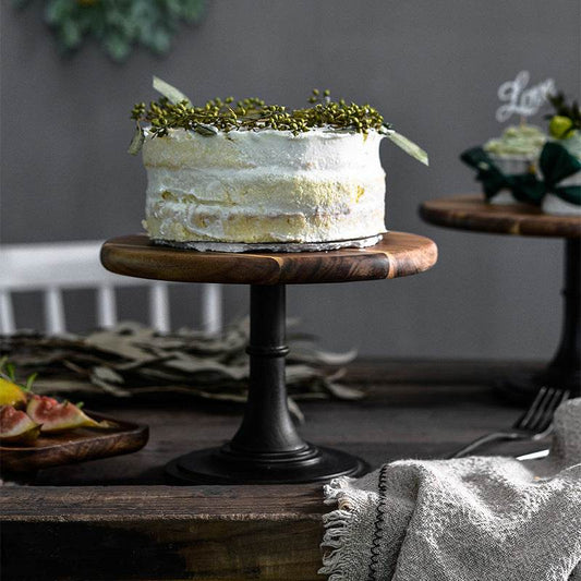 Solid wood tray dessert cake stand - Mubimart