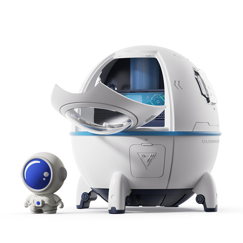 Space Capsule Humidifier USB Heavy Fog Household Silent Bedroom Small Night Lamp - Mubimart -  