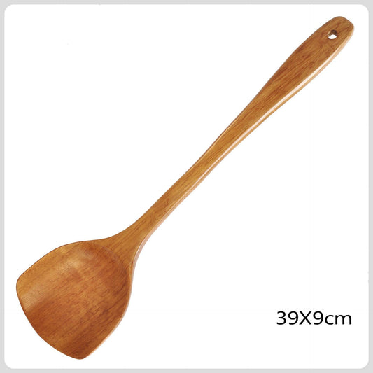 Special Wooden Spatula Spatula Non-Stick Cookware Cooking Spatula - Mubimart