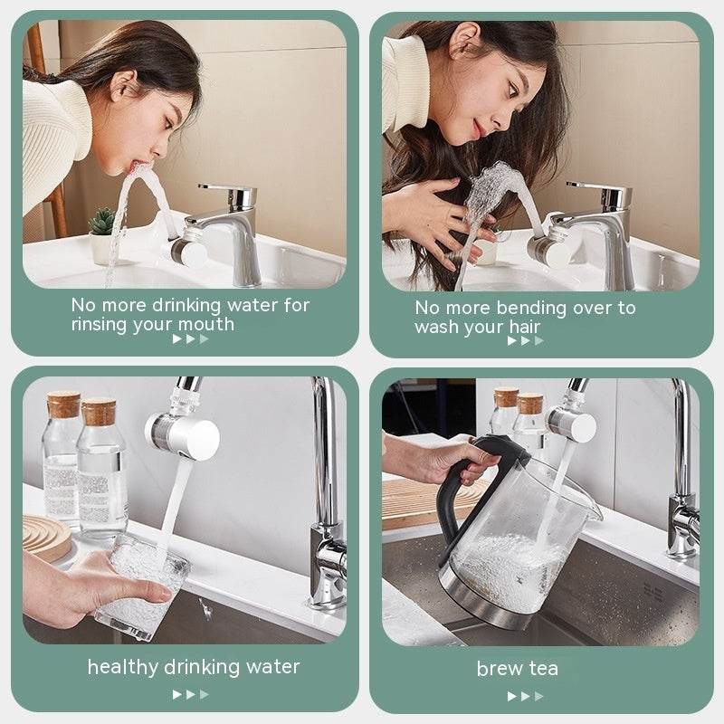 Splash-proof Water Filter Booster Faucet Filter - Mubimart