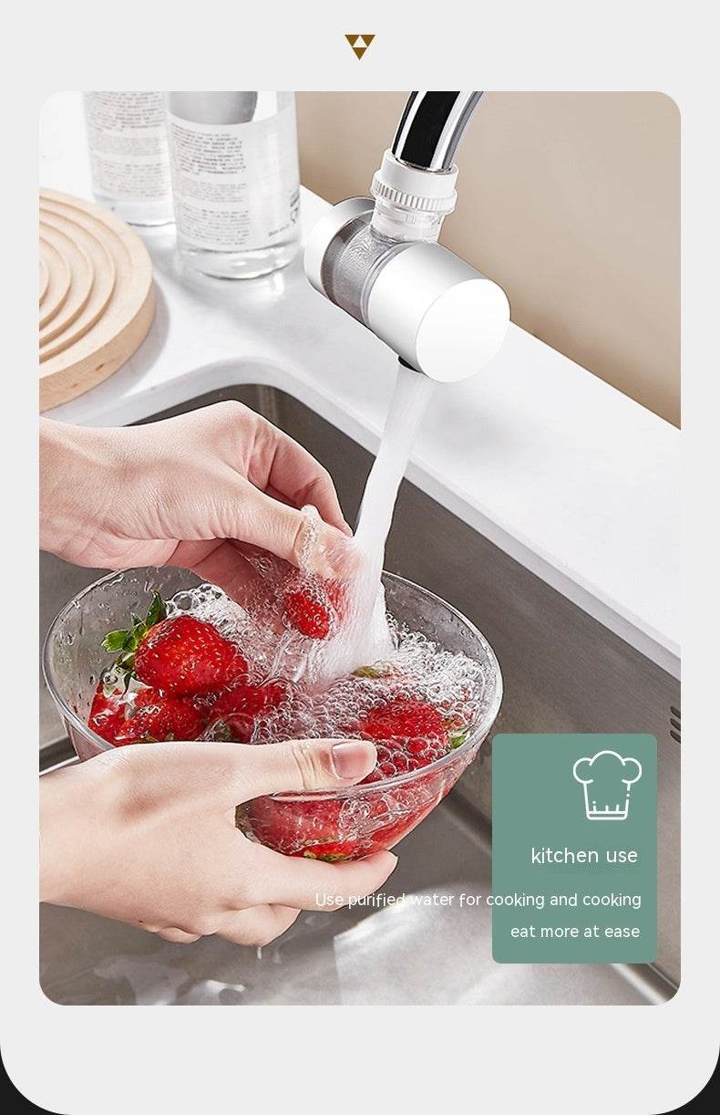 Splash-proof Water Filter Booster Faucet Filter - Mubimart