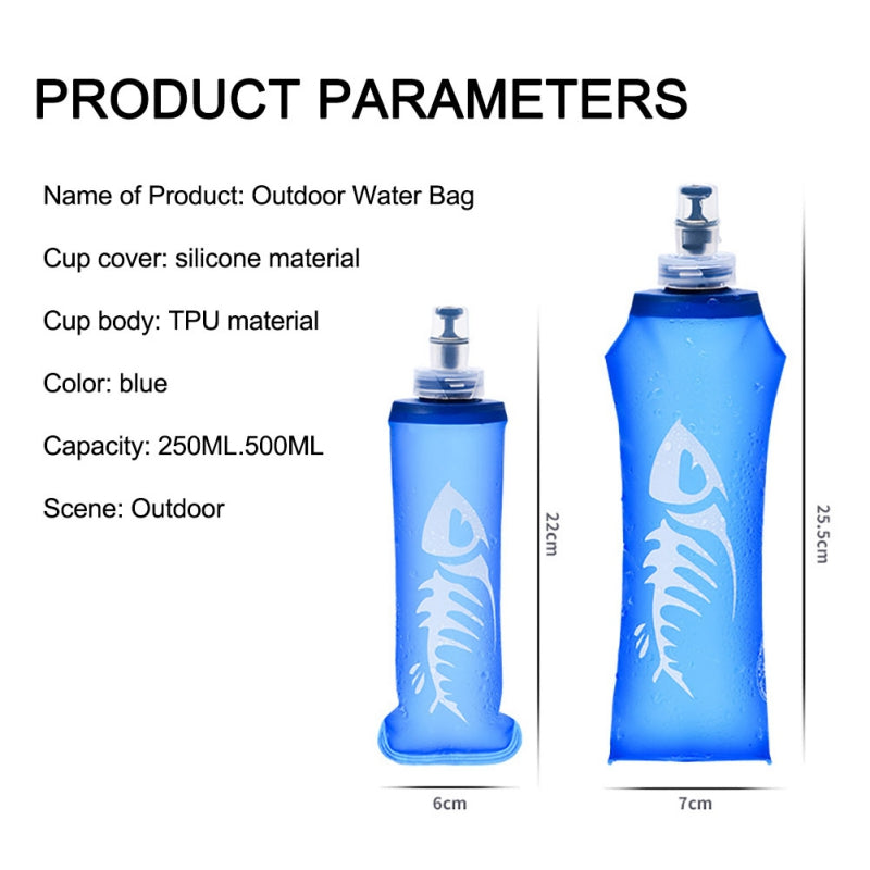 Sports soft water bottle - Mubimart -  