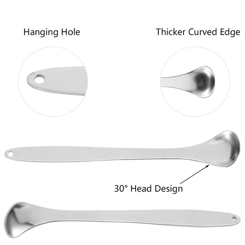 Spot Stainless Steel Tongue Coating Cleaning Oral Tongue Scraper Adult Manual Tongue Coating Tongue Scraper Three-Piece Set - Mubimart