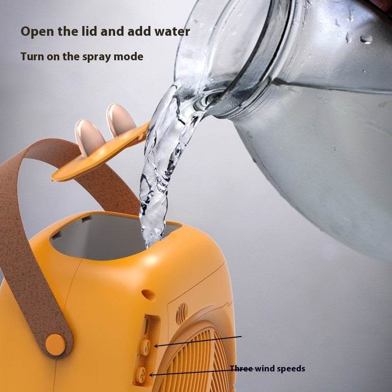 Spray Fan Humidification Cooling USB Portable Mute Desktop Fan - Mubimart