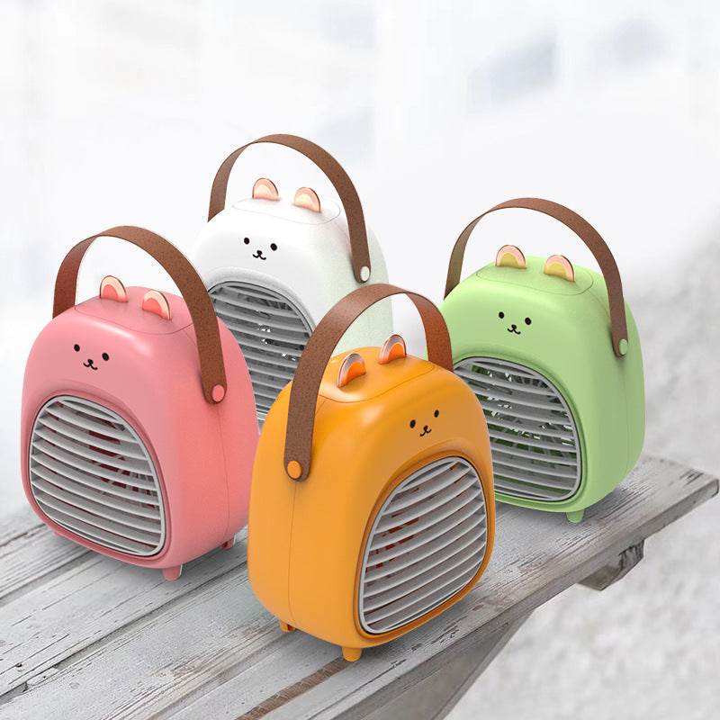 Spray Fan Humidification Cooling USB Portable Mute Desktop Fan - Mubimart