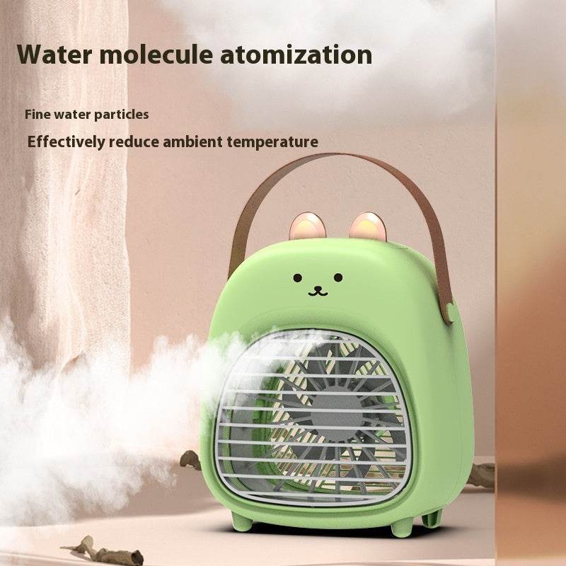 Spray Fan Humidification Cooling USB Portable Mute Desktop Fan - Mubimart