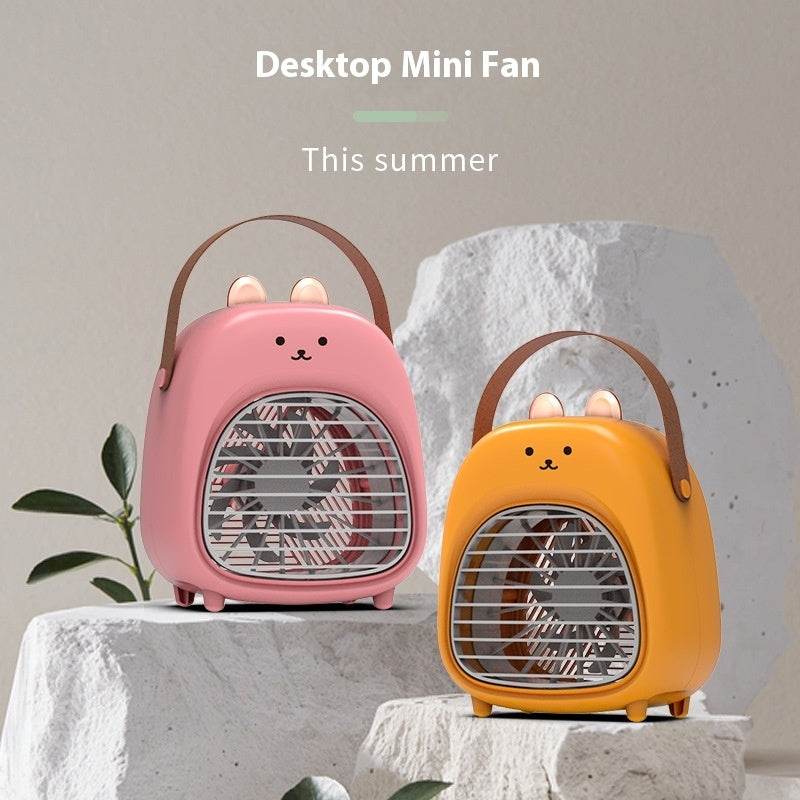 Spray Fan Humidification Cooling USB Portable Mute Desktop Fan - Mubimart