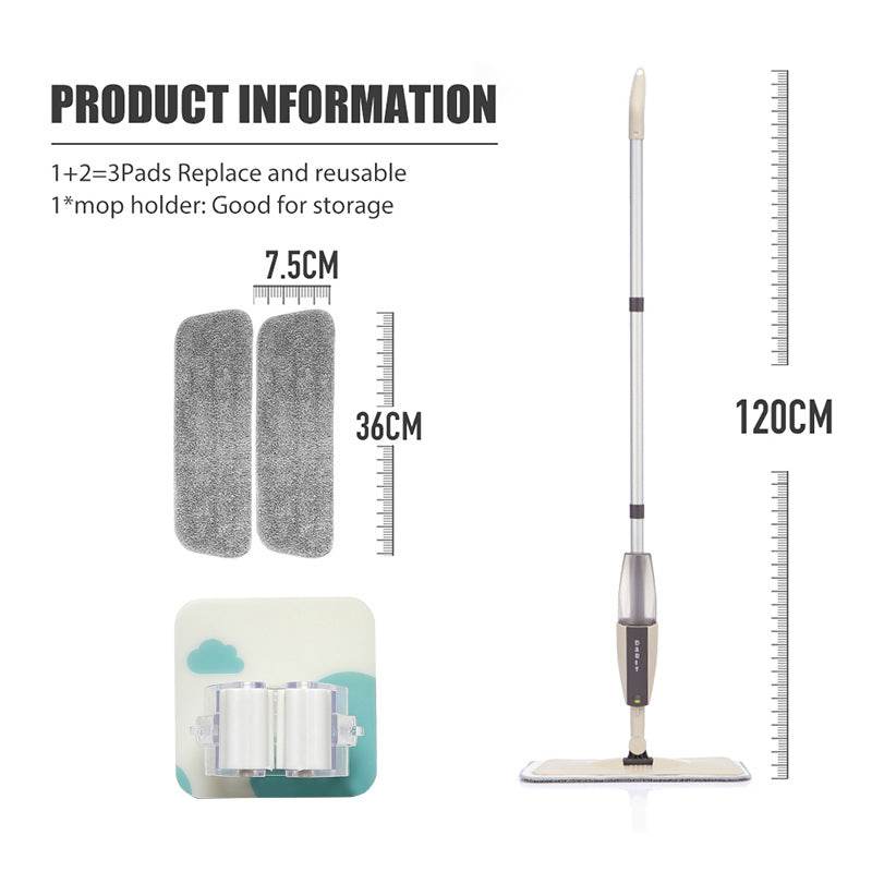 Spray Mop Detachable Magic Mop Wooden Floor Flat Mops Home - Mubimart