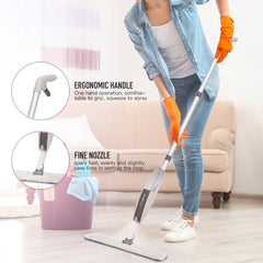 Spray Mop Detachable Magic Mop Wooden Floor Flat Mops Home - Mubimart - Mop 