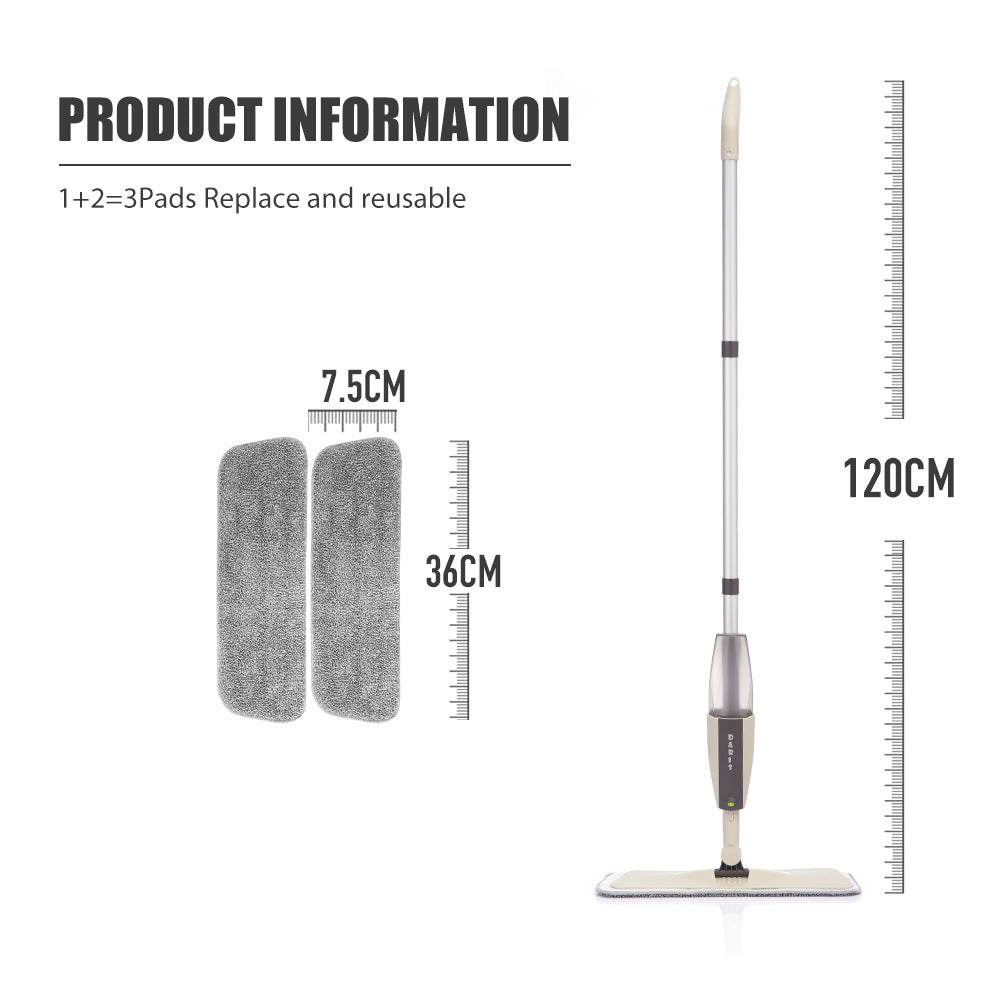Spray Mop Detachable Magic Mop Wooden Floor Flat Mops Home - Mubimart
