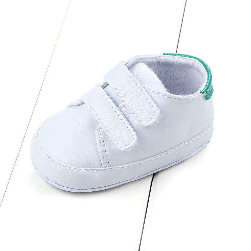 Spring And Autumn New Classic Sneakers Velcro Baby Shoes PU Leather Soft Sole Baby Toddler Shoes - Mubimart -  