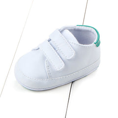 Spring And Autumn New Classic Sneakers Velcro Baby Shoes PU Leather Soft Sole Baby Toddler Shoes - Mubimart -  