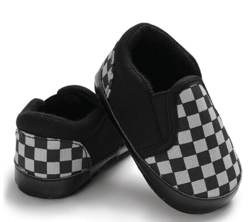 Spring and autumn new 0-1 years old baby shoes soft bottom set foot lattice toddler shoes - Mubimart