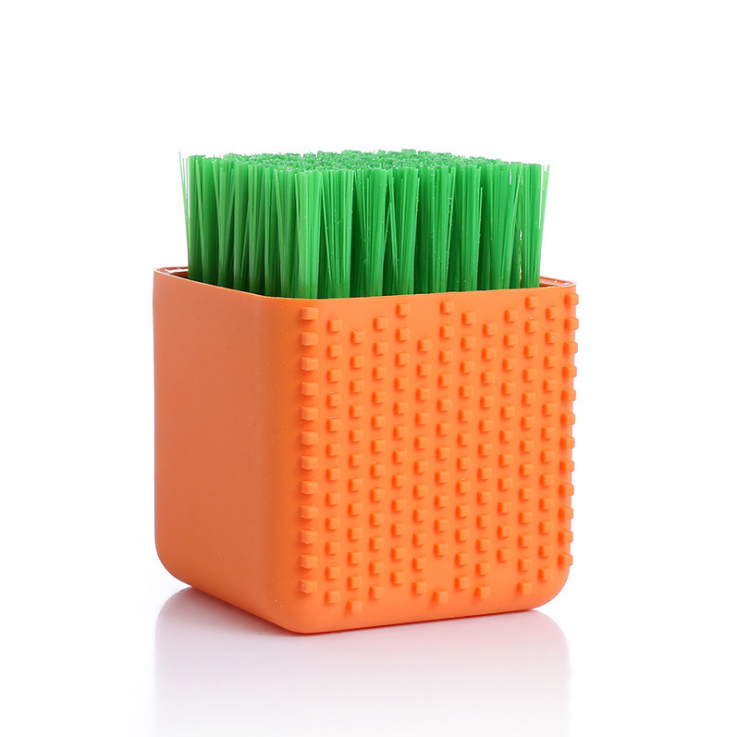 Square Potted Silicone Kitchen Washing Bowl Dish Laundry Clothes Cleaning Brush - Mubimart -  