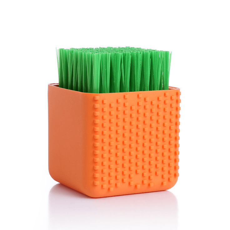 Square Potted Silicone Kitchen Washing Bowl Dish Laundry Clothes Cleaning Brush - Mubimart
