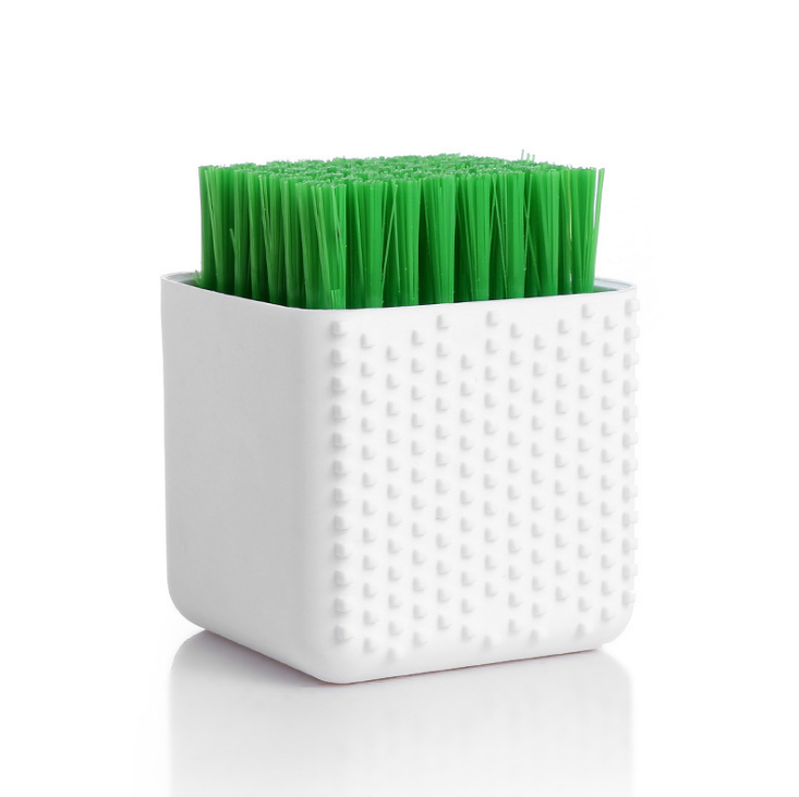 Square Potted Silicone Kitchen Washing Bowl Dish Laundry Clothes Cleaning Brush - Mubimart -  