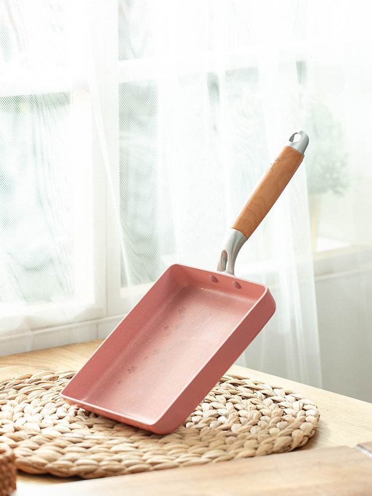 Square Thick Bottom Flat Maifan Stone Non-Stick Pan - Mubimart