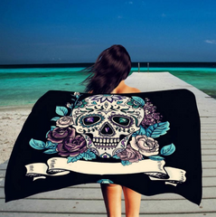 Square microfiber printed beach towel taro beach towel - Mubimart - Beach towel sets 