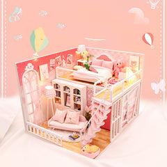 Stable Happiness Hut Hand-assembled Doll House Mini Scene Wooden House - Mubimart -  