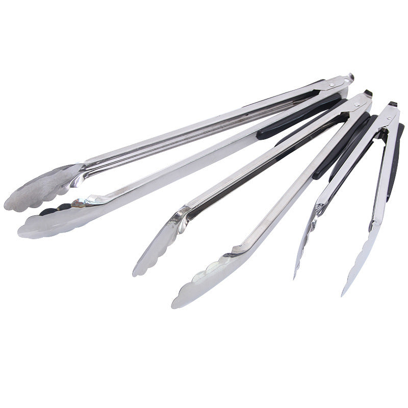 Stainless Steel Barbecue Bread Cake Tongs - Mubimart - Food Tong 