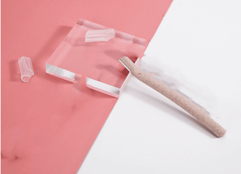 Stainless Steel Blade Wheat Straw Type Lady Eyebrow Scraper Beauty Tool - Mubimart