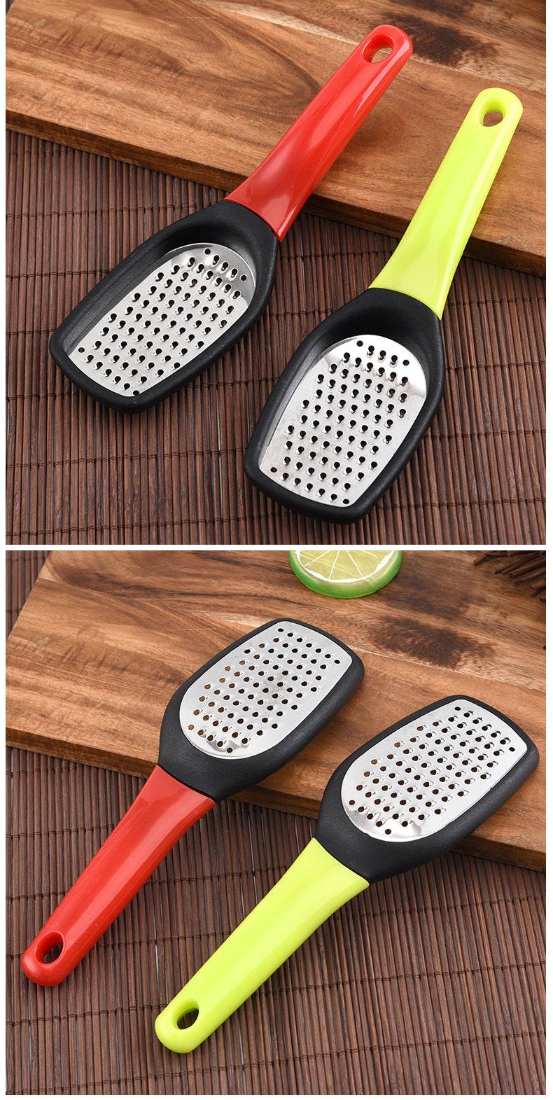 Stainless Steel Cheese Grater Creative Style Cheese Grater Plastic Lemon Peeler - Mubimart