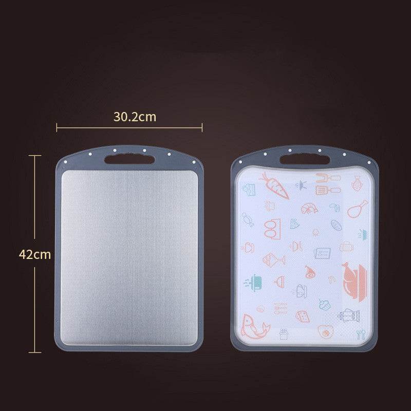 Stainless Steel Chopping Board Kitchen Antibacterial Sorting Board - Mubimart