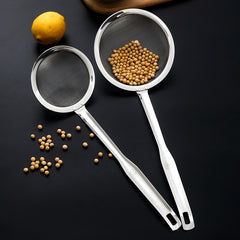 Stainless Steel Colander Strainer Sieve Home Kitchen Noodle - Mubimart - Food Strainers & Colanders 