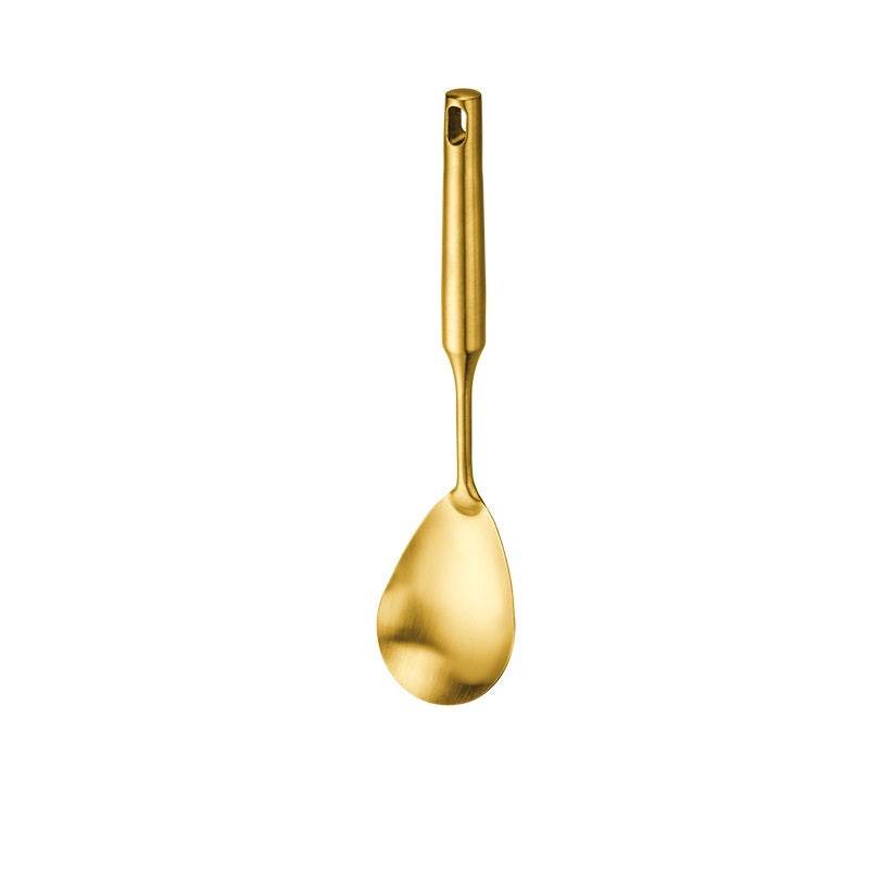 Stainless Steel Cooking Spoon Kitchenware Gift Set Custom Gilded - Mubimart