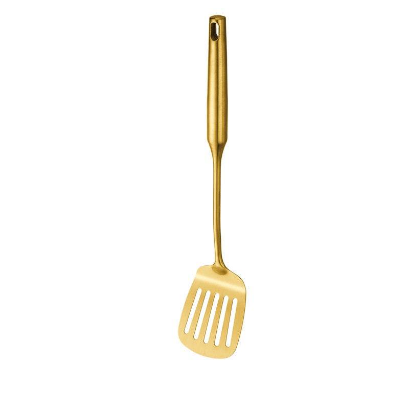 Stainless Steel Cooking Spoon Kitchenware Gift Set Custom Gilded - Mubimart