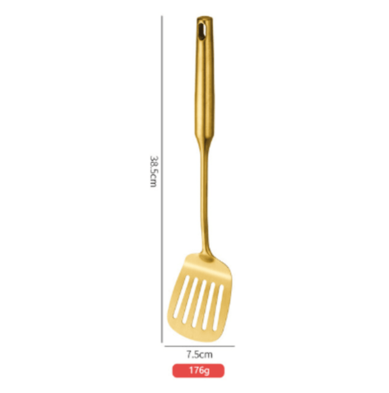 Stainless Steel Cooking Spoon Kitchenware Gift Set Custom Gilded - Mubimart