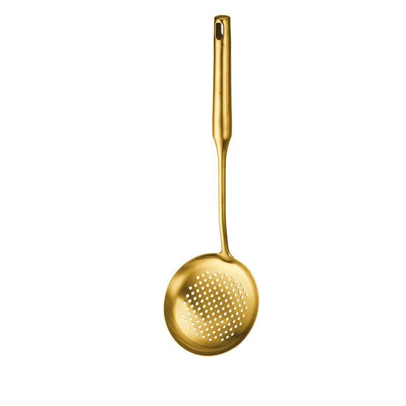 Stainless Steel Cooking Spoon Kitchenware Gift Set Custom Gilded - Mubimart