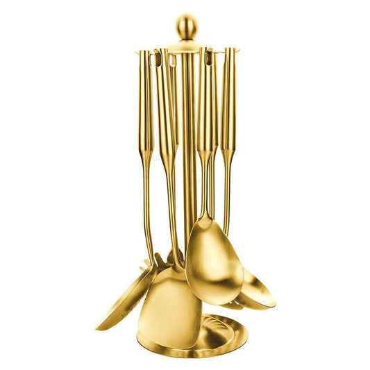 Stainless Steel Cooking Spoon Kitchenware Gift Set Custom Gilded - Mubimart