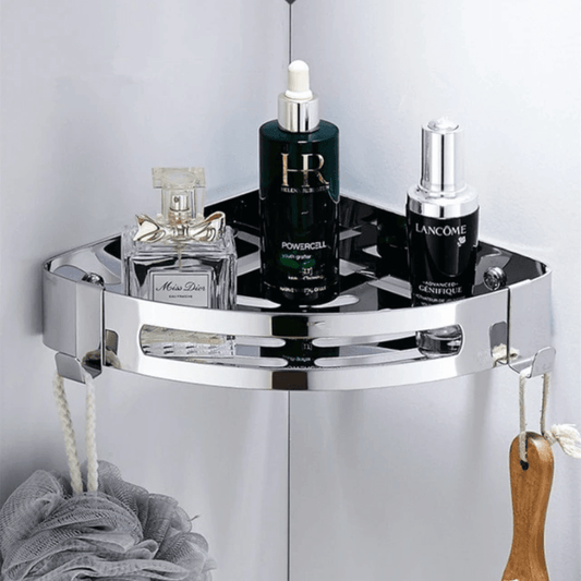 Stainless Steel Corner Shower Shelf - Mubimart